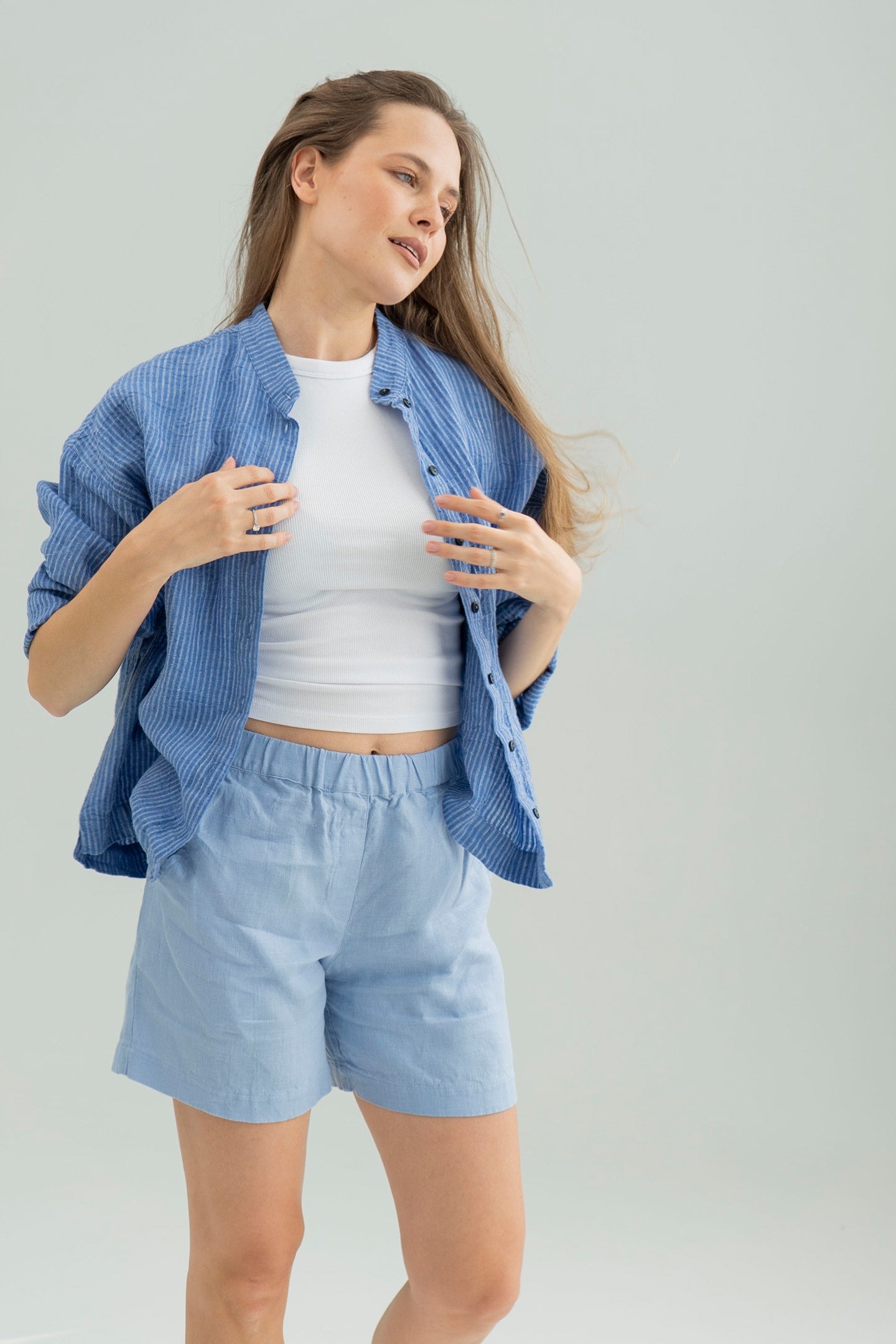 Linen shorts