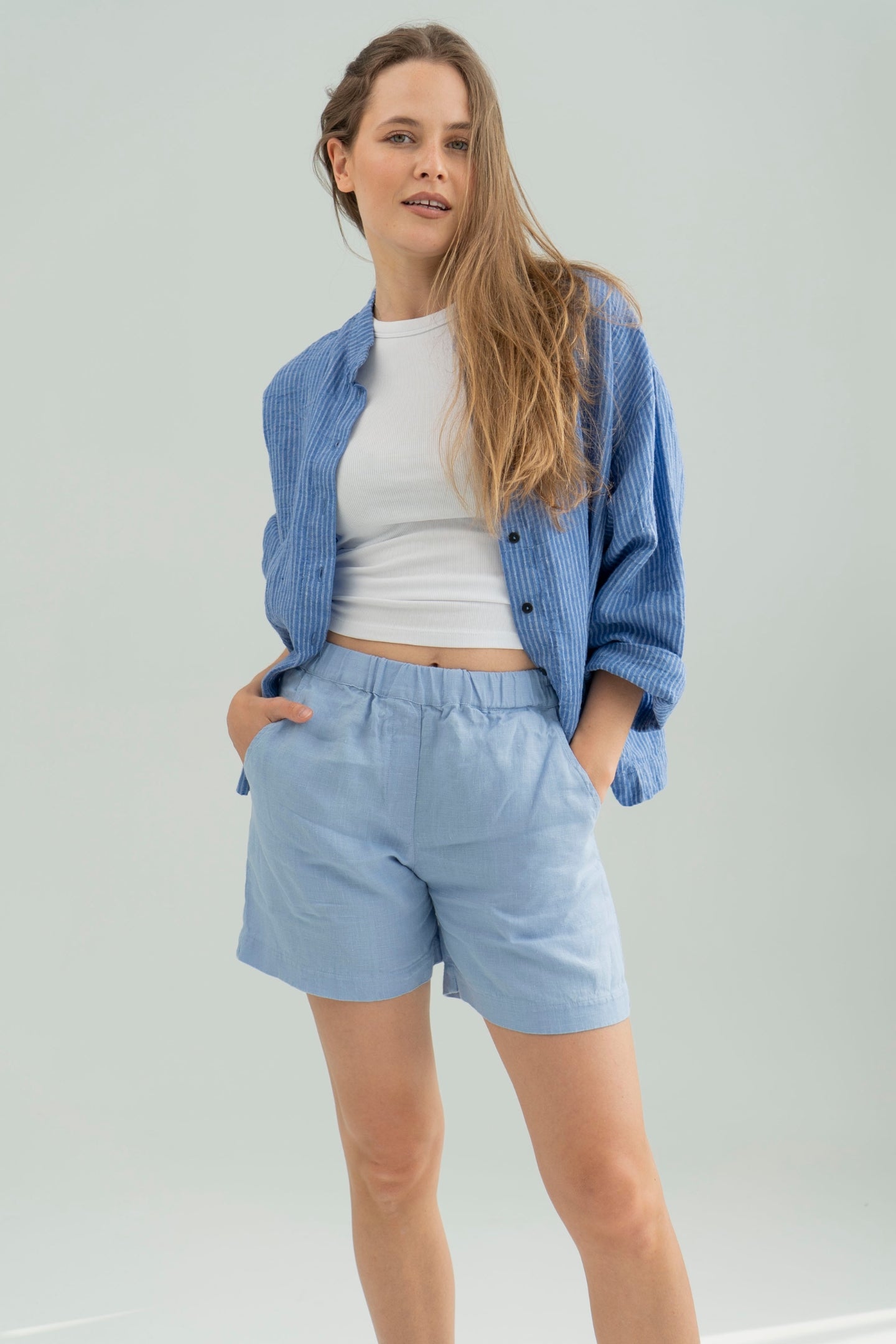 Linen shorts