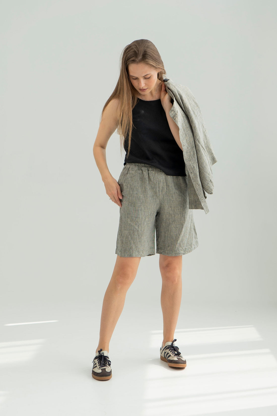 Linen shorts