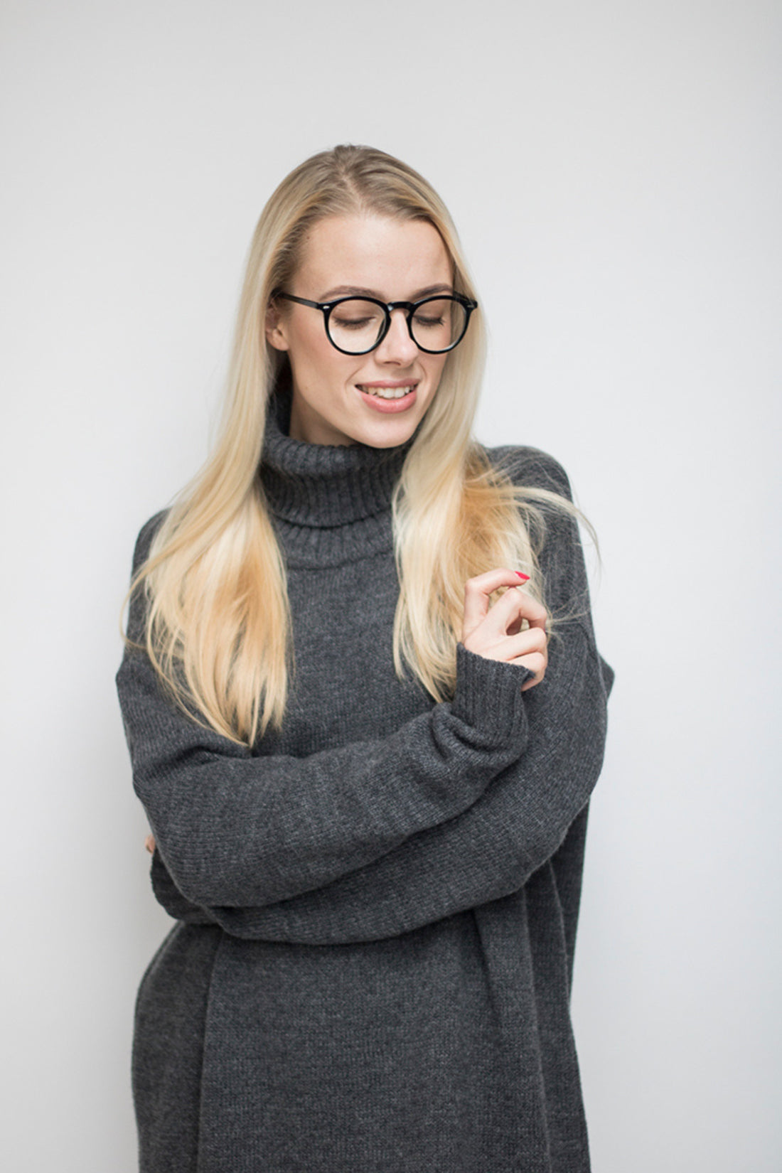 Megzta suknelė iš vilnos