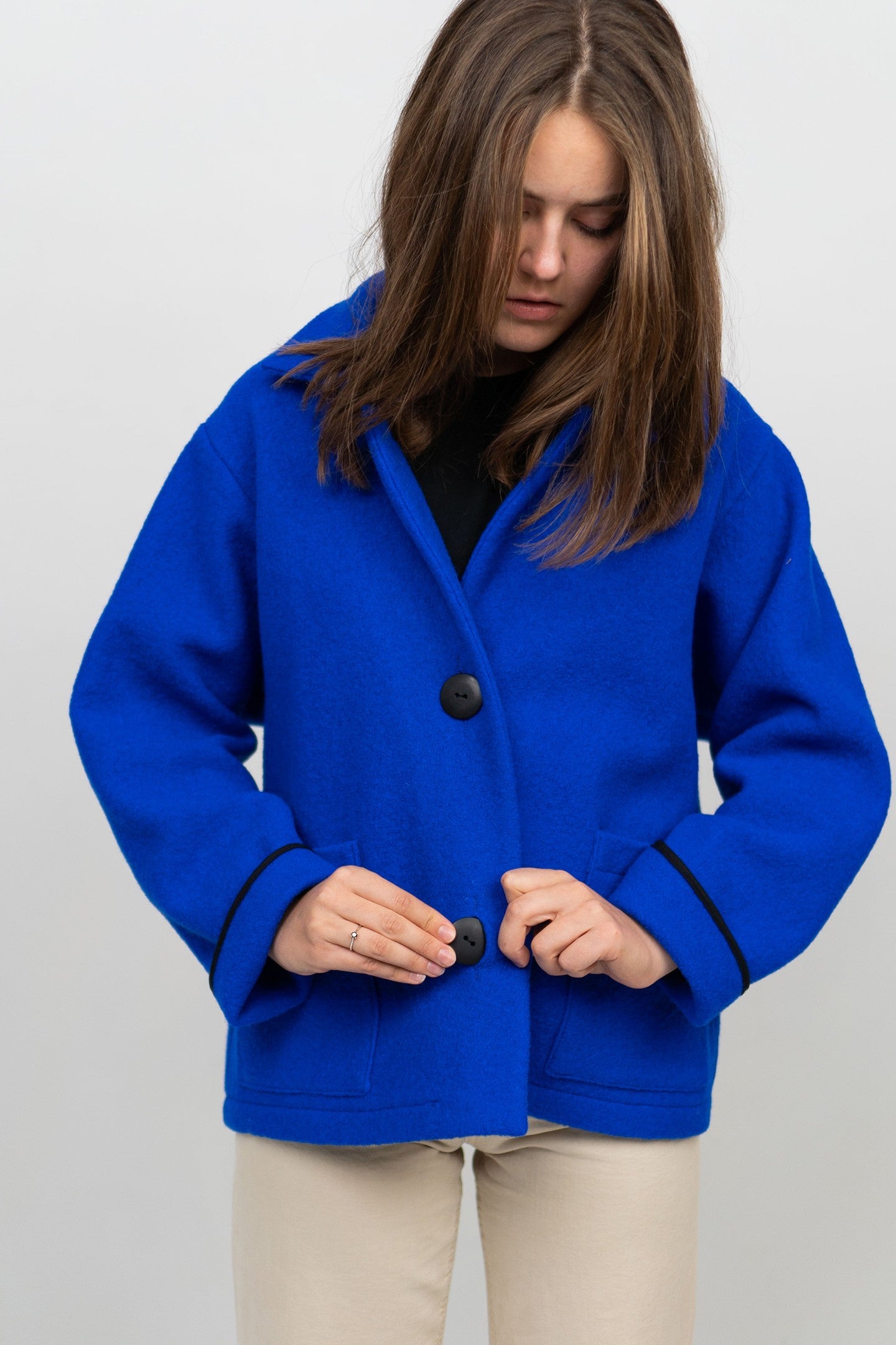 Felt wool jacket